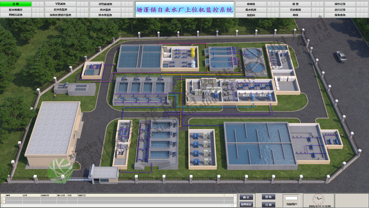塘蓬镇自来水厂上位机系统